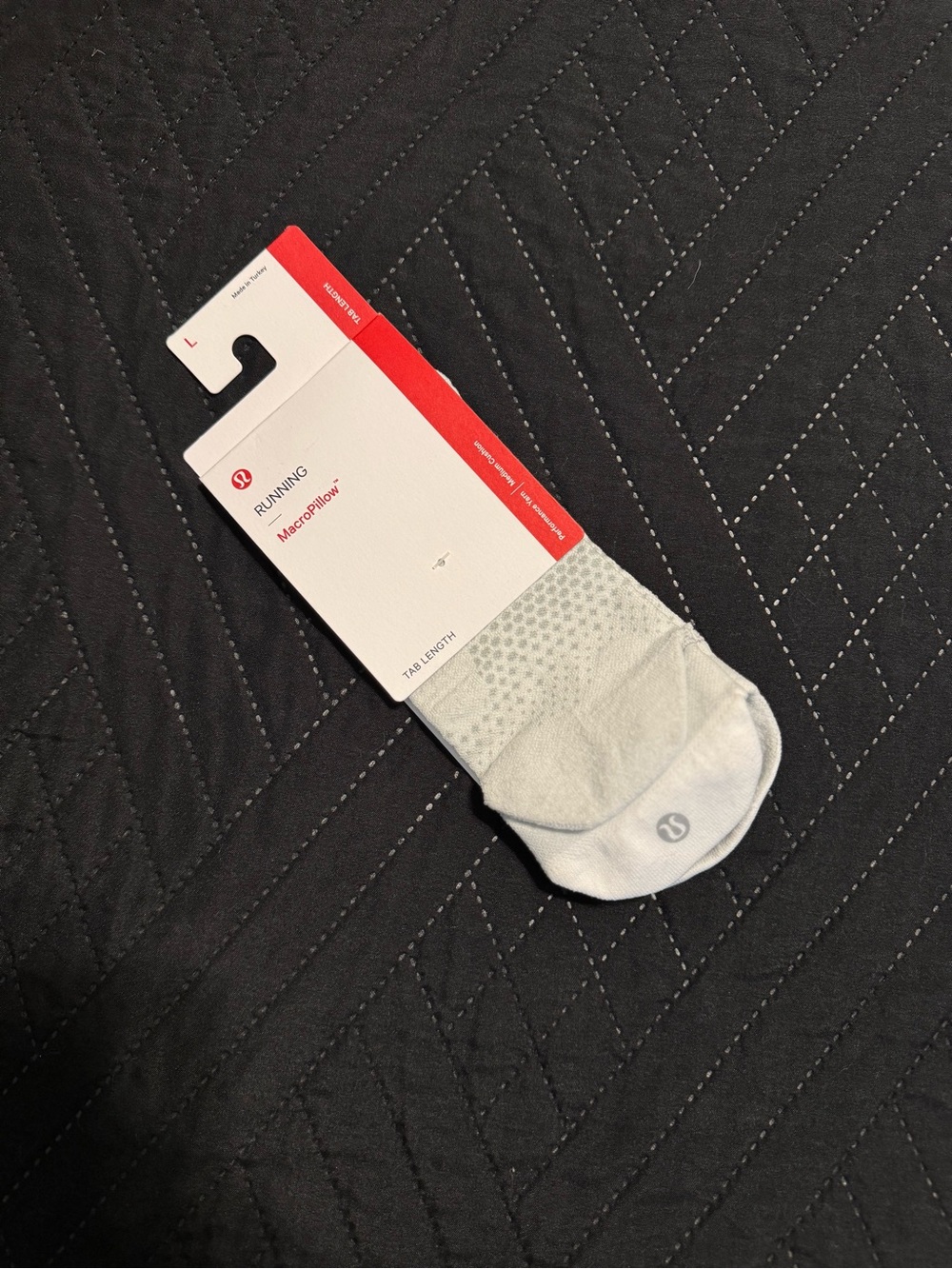 lululemon athletica Light Gray No-Show Running Tab Socks